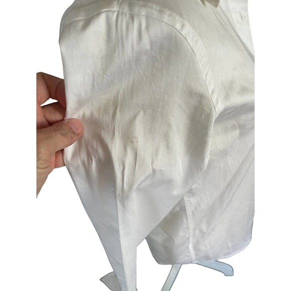 NWT $298 Pink Tartan Womens Button-Up Stud Collar Shirt Long sleeve Sz 2 - Picture 7 of 11